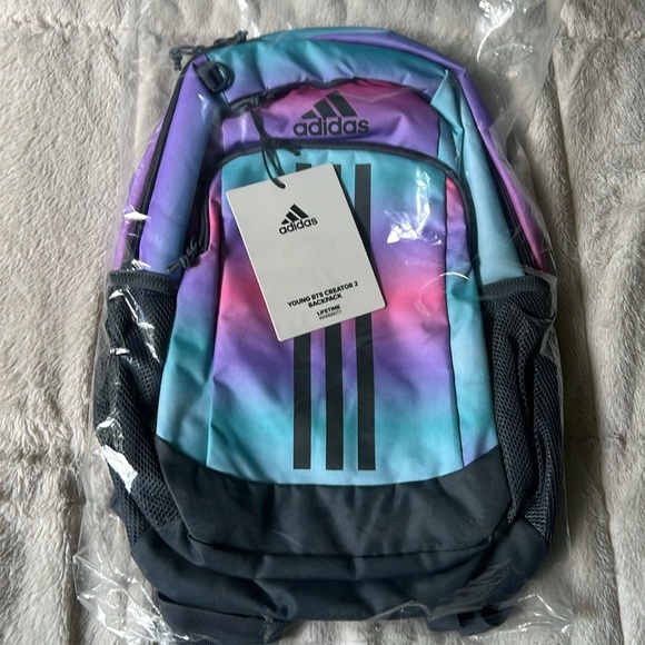 NEW Adidas Kids' Multicolor Gradient Backpack - Picture 1 of 5